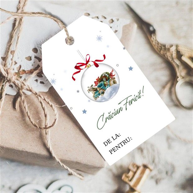 Etichete/Tag-uri personalizate pentru cadourile de Crăciun, Kandor Special Gifts