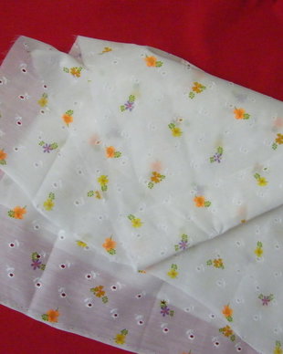 Nou/cupon cu flori  si broderie