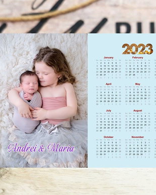 Magnet calendar Boy