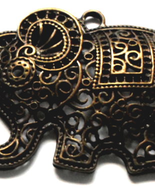 Pandantiv metalic elefant indian rama bronz