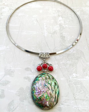Colier pandant Paua Shell