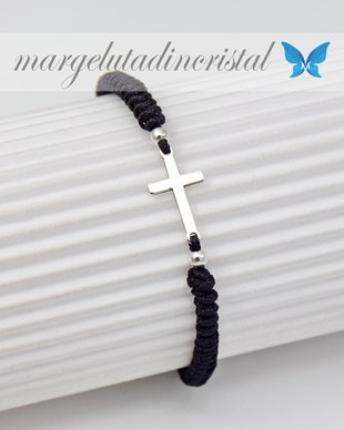 Bratara reglabila / Cruciulita / Cruce / Argint 925