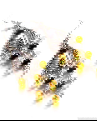 cercei citrin si onix 42038