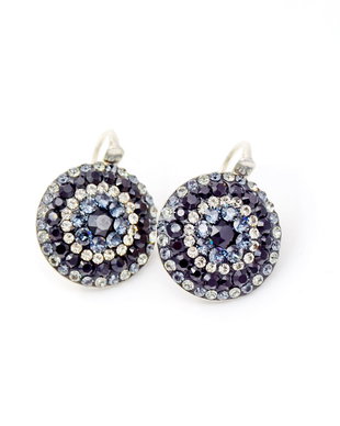 Cercei Swarovski -  Chaton Queen / Argint 925