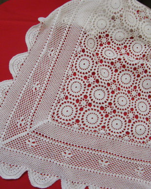 Napron crosetat 90 cm