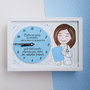 Ceas personalizat handmade pictat manual medic