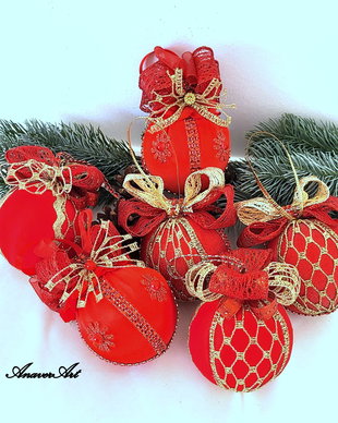 Globuri de Craciun Globuri handmade pentru bradul de Craciun