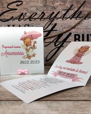 134 - Invitatie Angel Girl