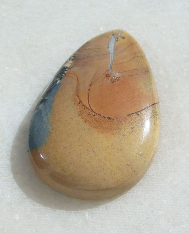 Cabochon MASIV maligano jasper (INDIA - lucrat manual) aprox 42x25x6.5 mm