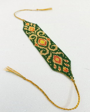 Bratara verde auriu