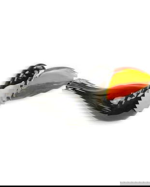 Tucan- figurina din sticla Murano