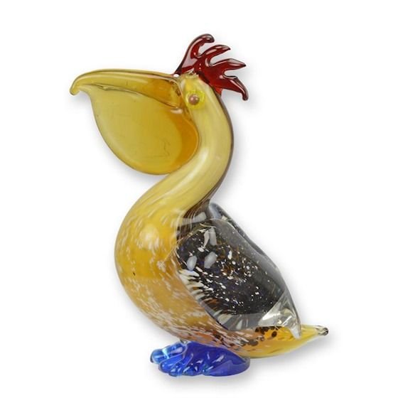 Pelican- figurina din sticla Murano