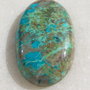 Cabochon crisocola (INDIA - lucrat manual) aprox 37x21.5x6.5 mm