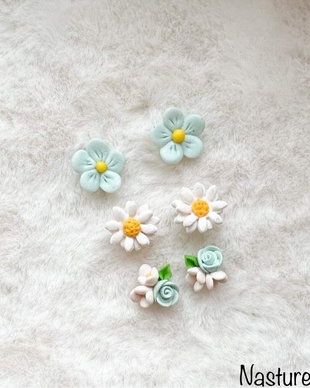 Cercei floricele, margarete si trandafiri