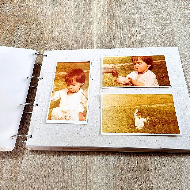 Album / Guestbook Personalizat - coperti lemn gravat