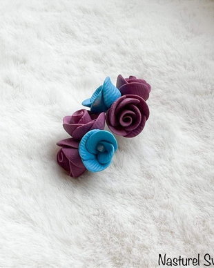 Cercei floricele si trandafiri