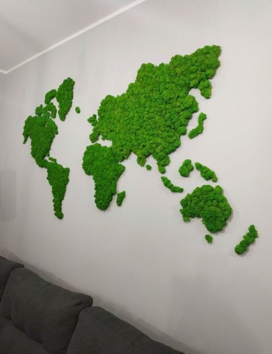 Harta lumii din lichenii 140x80 cm