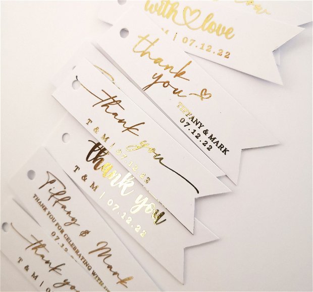 Etichete aurii pentru marturii nunta sau botez