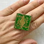 Inel Nepalez verde
