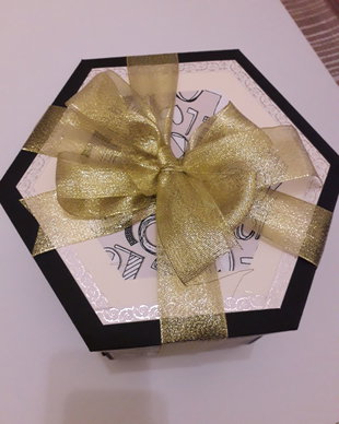 Explosion box cadou Crăciun handmade