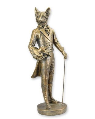 Domnul vulpe-statueta din rasini