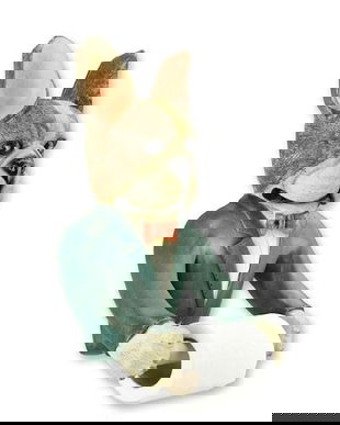 Suport hartie igienica cu un catel