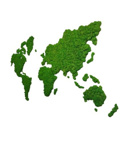 Harta lumii din licheni Naturali stabilizati