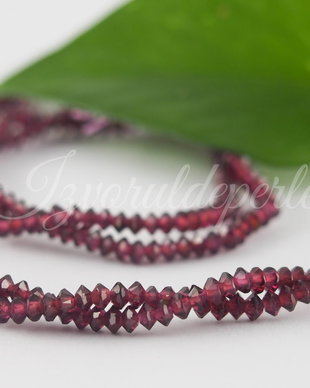 Garnet 3x2mm, cod P02 (0.5sir)