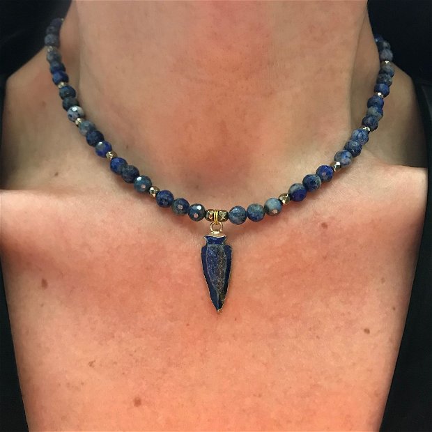 Colier cu lapis lazuli HOMMAGE