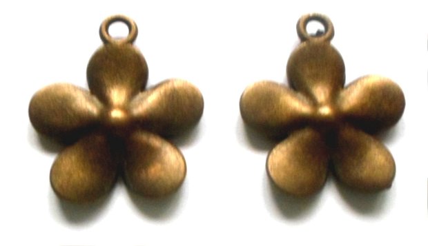 Pandantiv metalic floare bronz