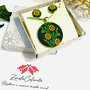 Set bijuterii cu broderie manuala