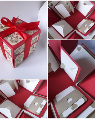 Cadou Crăciun Explosion box handmade