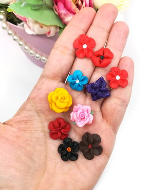 Mix floricele fimo pentru lipit