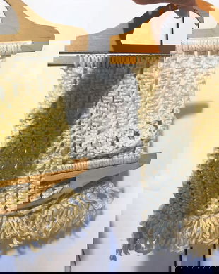 GEANTA VINTAGE 60S TRICOTATA MANUAL LANA