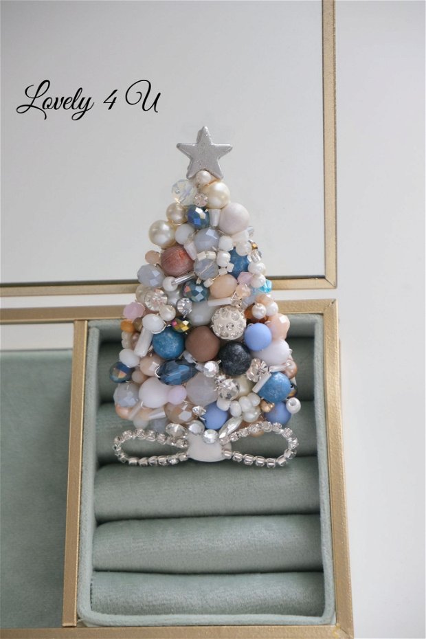 My Blue Christmas Tree - Brosa brăduț albastru