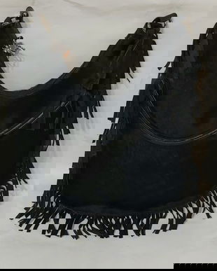 Geanta din piele naturală de căprioară