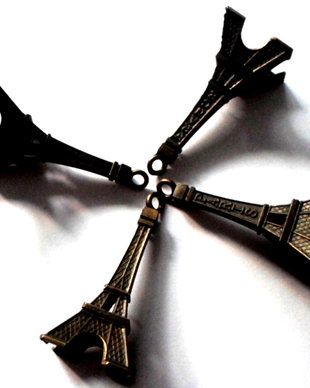 Pandantiv metalic turn Effel FRANCE - PARIS bronz