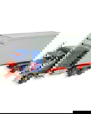 Model camion cu remorca