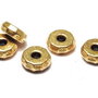 Distantier metalic, auriu antichizat, 8x3 mm