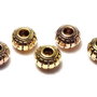 Distantier metalic, auriu antichizat, 6x4.5 mm