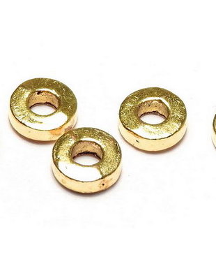 Distantier metalic, auriu antichizat, 6x2 mm