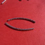 Tub arcuit si gravat din argint .925 rodiat aprox 25x1.5 mm
