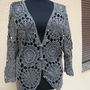 Cardigan crosetat bumbac