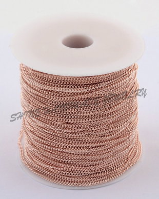 Lant metalic, Rose Gold, 3.8x2.8x0.8mm
