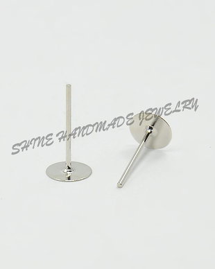 Baza de cercei, platinum, 12x6mm