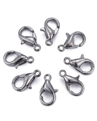 Inchizatoare lobster gunmetal, 10x6mm