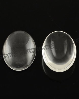 Cabochon oval transparent, 25x18mm