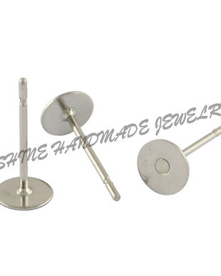 Baza de cercei, otel inoxidabil, 6mm platou