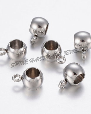 Distantier cu agatatoare, otel inoxidabil, 9x6.5x5mm