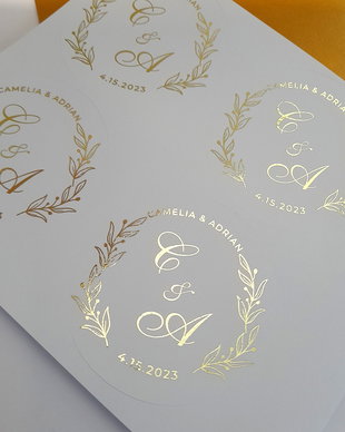 Stickere personalizate pentru marturii sau invitatii
